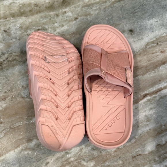 Women’s VIONIC Adjustable Recovery slide sandals- Rebound. Pink- Size 6 - Picture 6 of 7